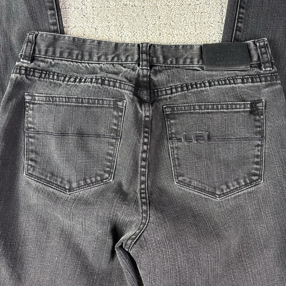 LRL Ralph Lauren Jeans Women's Size 4 Mid-Rise Classic Straight Black Jeans